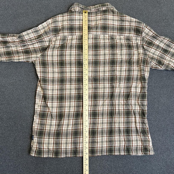 Kuhl Shirt Mens XL Green Plaid Long Sleeve Button Front Outdoor Hiking Casual - Picture 7 of 10